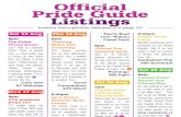 Listings from the 2011 Capital Pride Official Pride Guide