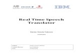 20081001 Real Time Speech Translator Report Xavier Garcia Cabrera (1)