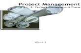 Week-3- Project Management Plans