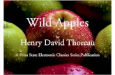 Henry David Thoreau - Wild Apples
