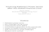 Financing Pakistan Power Sector After the Global Financial Crisis