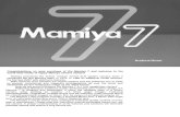 Mamiya 7 Instructions Manual