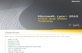 Microsoft Lync 2010 Voice and Video Training RTM