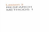 Lesson 3 - Understanding Research Methods