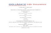 A Project Report on Reliance Life Insurance