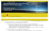 CanWEA- Addressing Concerns About Wind Energy