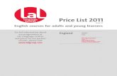 LAL UK Prices 2011 Download Issue 1.2