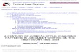 A Century of Judicial Style