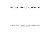 Obey God’s Word - A study of the Ten Commandments