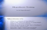 6 Hypothesis Testing