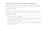Sprinkler System Design Capacity