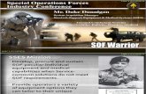 SOF Warrior - Ground Combatant Systems Brief SOFIC 2011