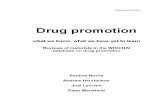 Drug Promotion - What We Know