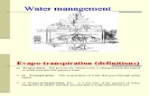 Crop Water Management