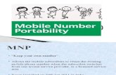 Mobile Number Portability Ppt