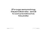 Programming Standards Guide