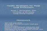 Health Strategies for Meat Goat Production