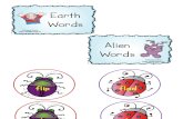 Earth Words vs Alien Words Bug Sort