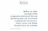 Why is the  nonprofit  organisational form  dominant in certain  cultural sectors:  The case of film  festivals in Chile