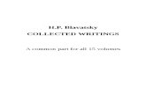 01. H.P. Blavatsky - Collected Writings - Common Part for All Volumes