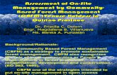 Assessment of on-site management by Community-Based Forest Management (CBFM) tenure holders in Quirino Province