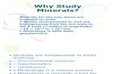 2.Why Study Minerals