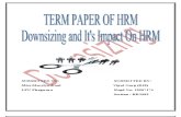 term paper of hrm down sizing 48