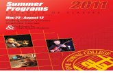 Five Towns College 2011 Summer Programs Catalog