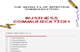 7 C's for Effective-Communication