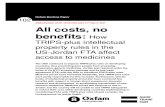 All Costs, No Benefits: How TRIPS plus intellectual property rules in the US-Jordan FTA affect access to medicines