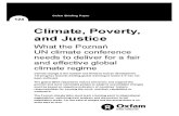 Climate, Poverty, and Justice: What the Poznan UN climate conference needs to deliver for a fair and effective global deal