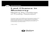 Last Chance in Monterrey: Meeting the challenge of Poverty Reduction