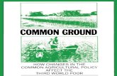 Common Ground: How changes in the common agricultural policy affect the third world poor