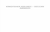 KINGFISHER AIRLINES – DECCAN AIRWAYS