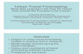 SI-5141 & SJ-5122 Urban Travel Forecasting History