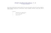 PHP Authentication 1.3