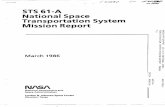 STS-61A National Space Transportation System Mission Report