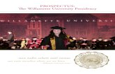 Willamette University Presidential Prospectus