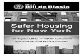 Public Advocate Bill de Blasio's Safer Housing for New York Plan