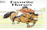 Favorite horses coloring book