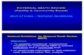 Maternal Death Review GOI Guidelines_WB_2011