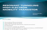 resonant tunnelling high electron mobility transistor