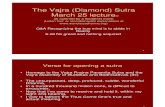 Vajra (Diamond) Sutra March 25, 2011 Lecture