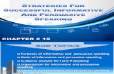 informative and persuasive speakng strategies in business communication