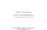 The Prince - by Machiavelli