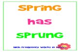 spring word work