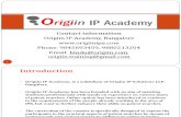 Origiin IP Academy, Bangalore