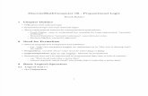 Discrete Mathematics Using a Computer - 06 - Propositional Logic Notes