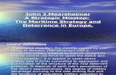 Mearsheimer. The Maritime Strategy and Deterrence in Europe