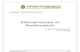 Ehical Issues with reservation (1)
